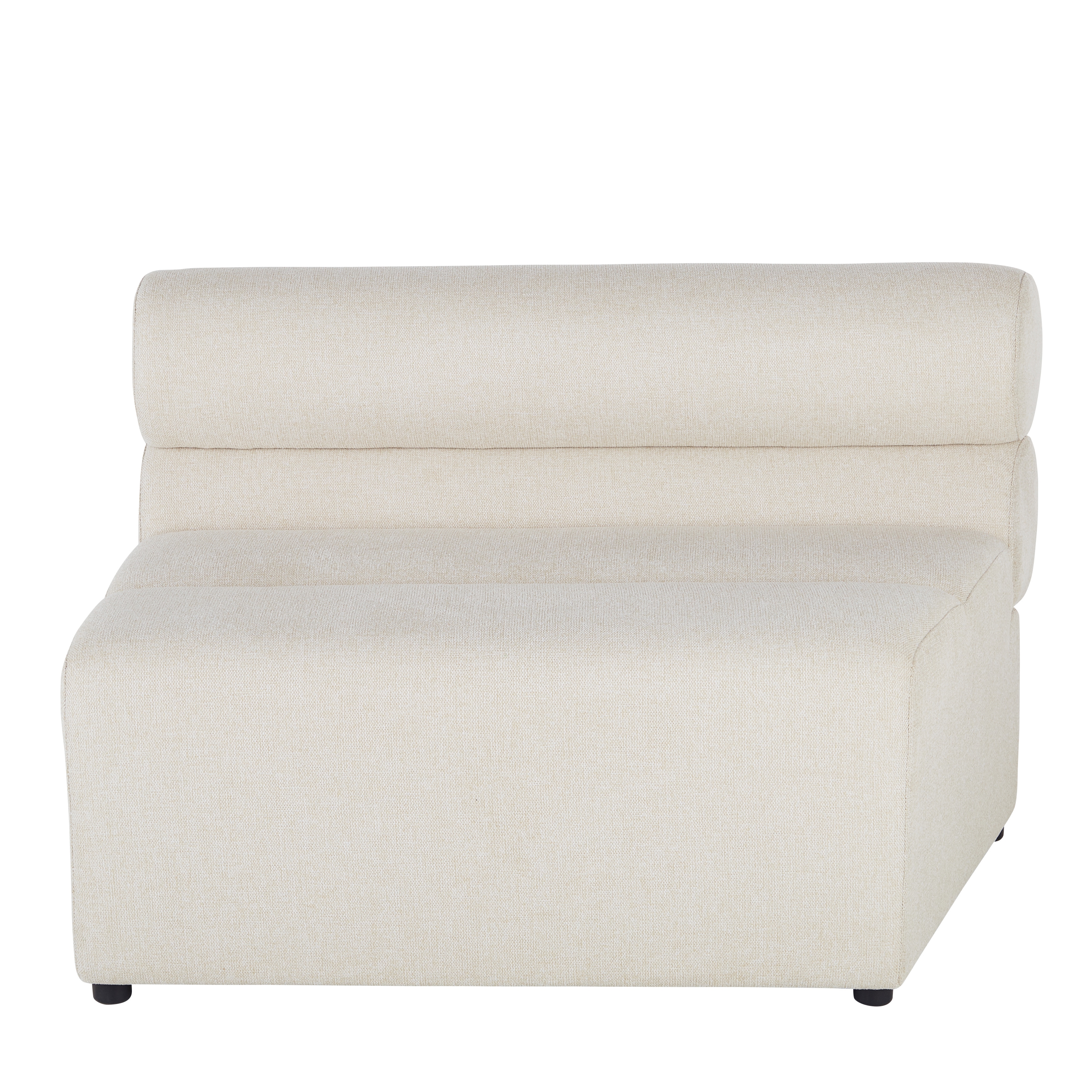 Chauffeuse per divano componibile professionale in tessuto riciclato beige - Modello Contemporaneo - Beige - Polyester - Maisons du Monde