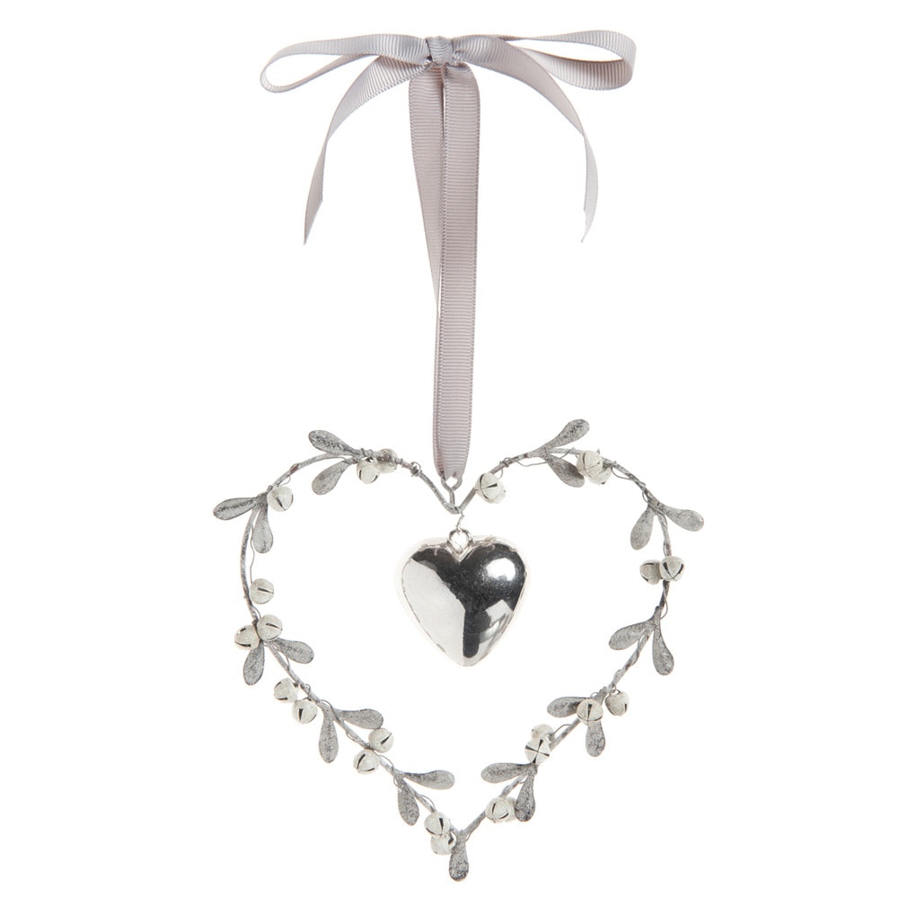 Cœur couronne à suspendre H 12 cm (photo) Cœur couronne à suspendre H 12 cm