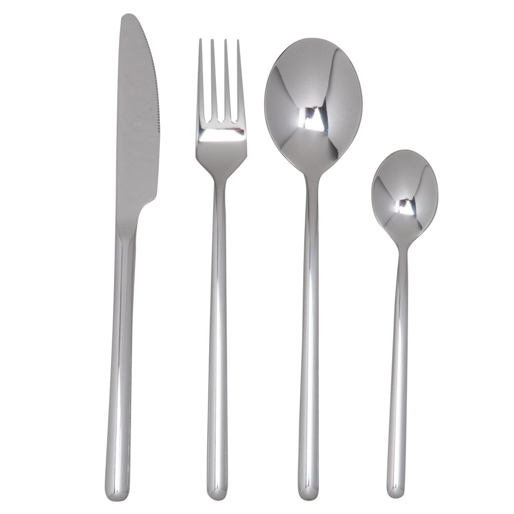 Coffret couverts (x24) en acier argenté Coffret couverts (x24) en acier argenté