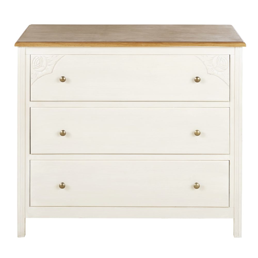 Commode 3 tiroirs bicolore Commode 3 tiroirs bicolore