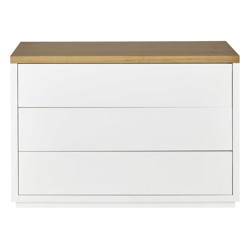 Commode blanche 3 tiroirs Commode blanche 3 tiroirs