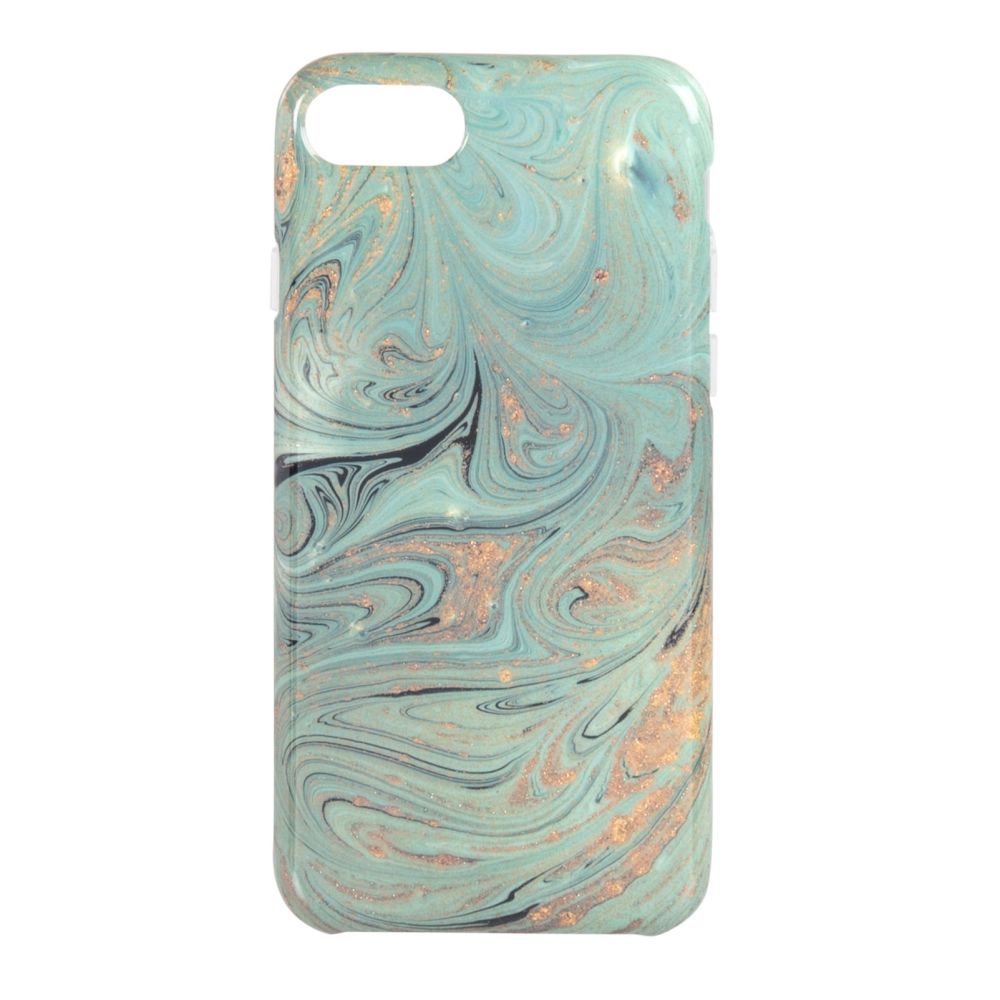 Coque Iphone 6/7/8/SE effet marbre bleu (photo) Coque Iphone 6/7/8/SE effet marbre bleu
