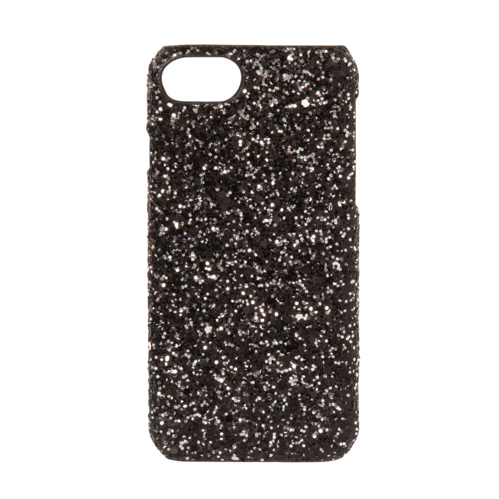 Coque IPhone 6/7/8/SE noire à paillettes Coque IPhone 6/7/8/SE noire à paillettes