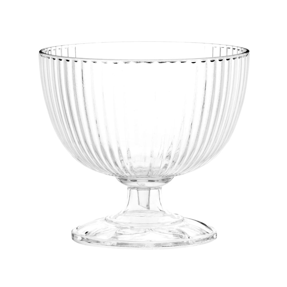 Coupe à glace en plastique strié (photo) Coupe à glace en plastique strié