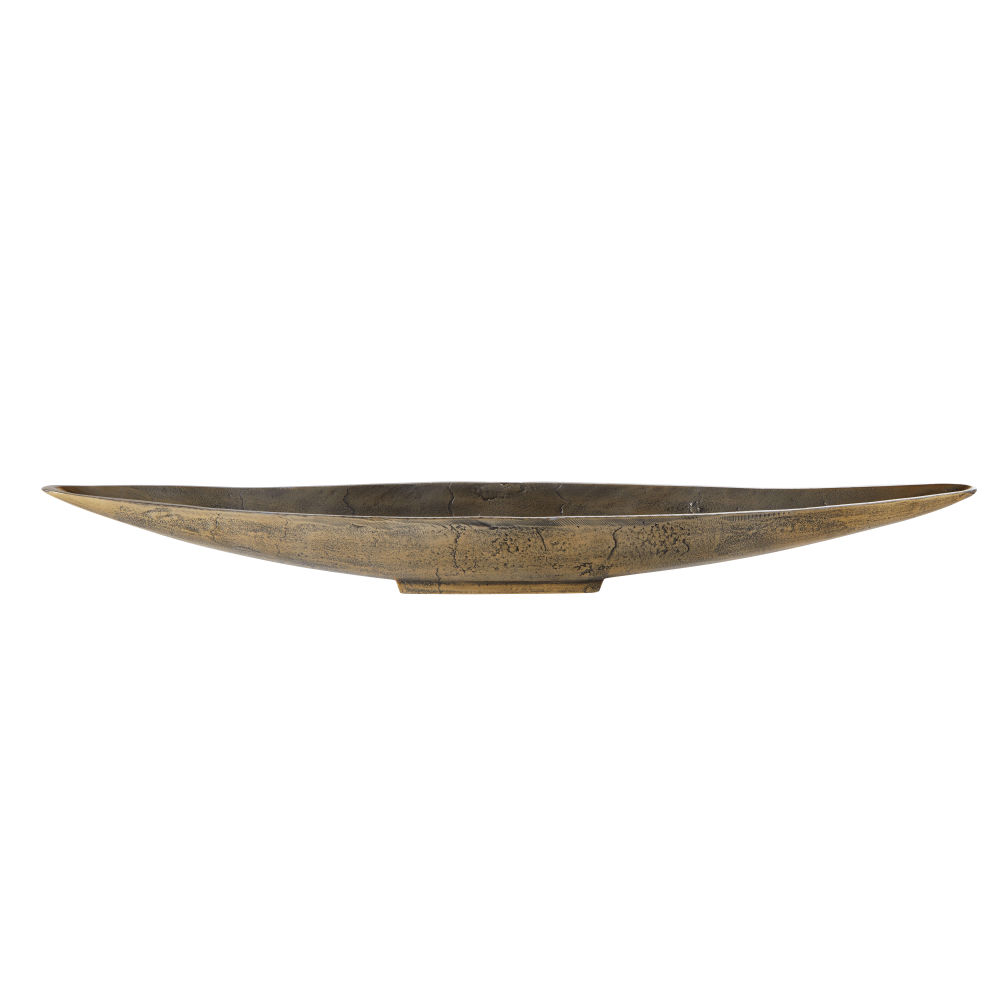 Coupe façon pirogue en aluminium coloris bronze L100 (photo) Coupe façon pirogue en aluminium coloris bronze L100
