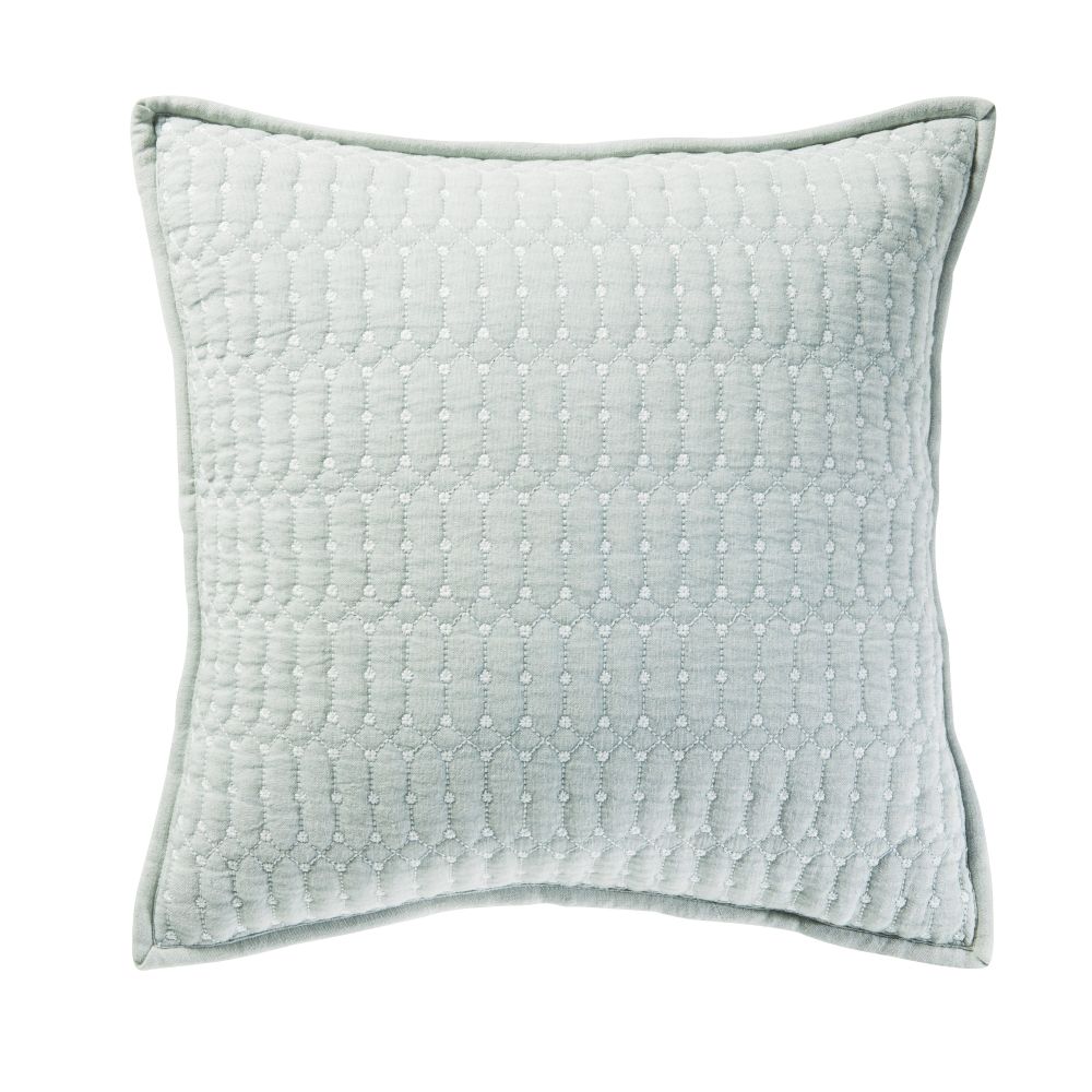 Coussin brodé vert 45x45 Coussin brodé vert 45x45