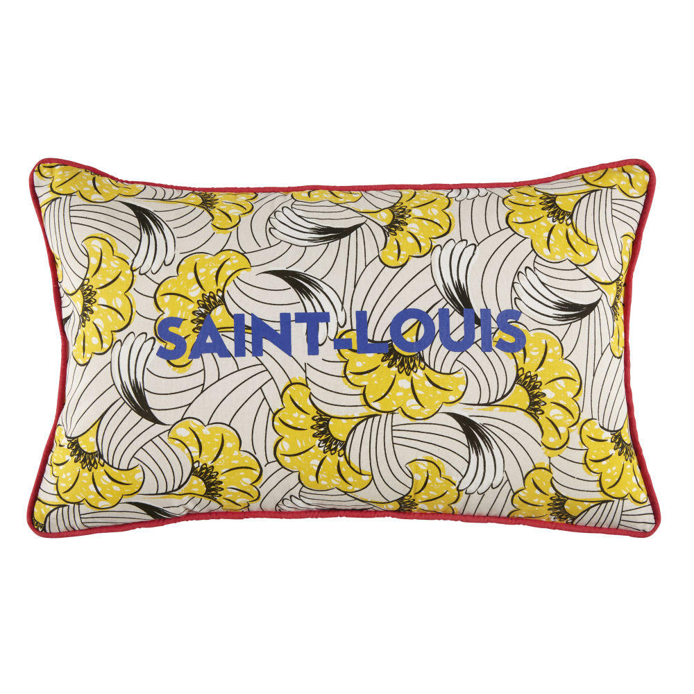 Coussin d'extérieur en coton à motifs multicolores 30x50 (photo) Coussin d'extérieur en coton à motifs multicolores 30x50