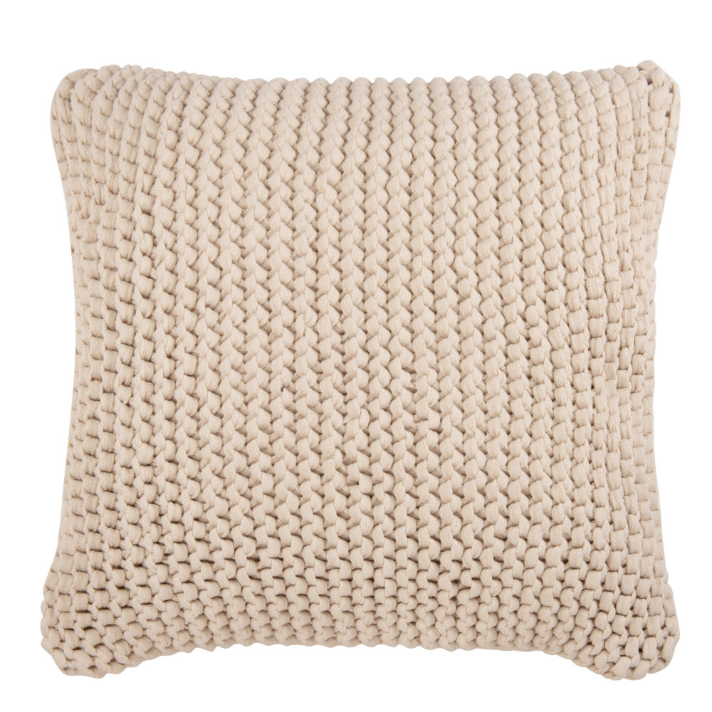 Coussin en coton écru 50x50 (photo) Coussin en coton écru 50x50