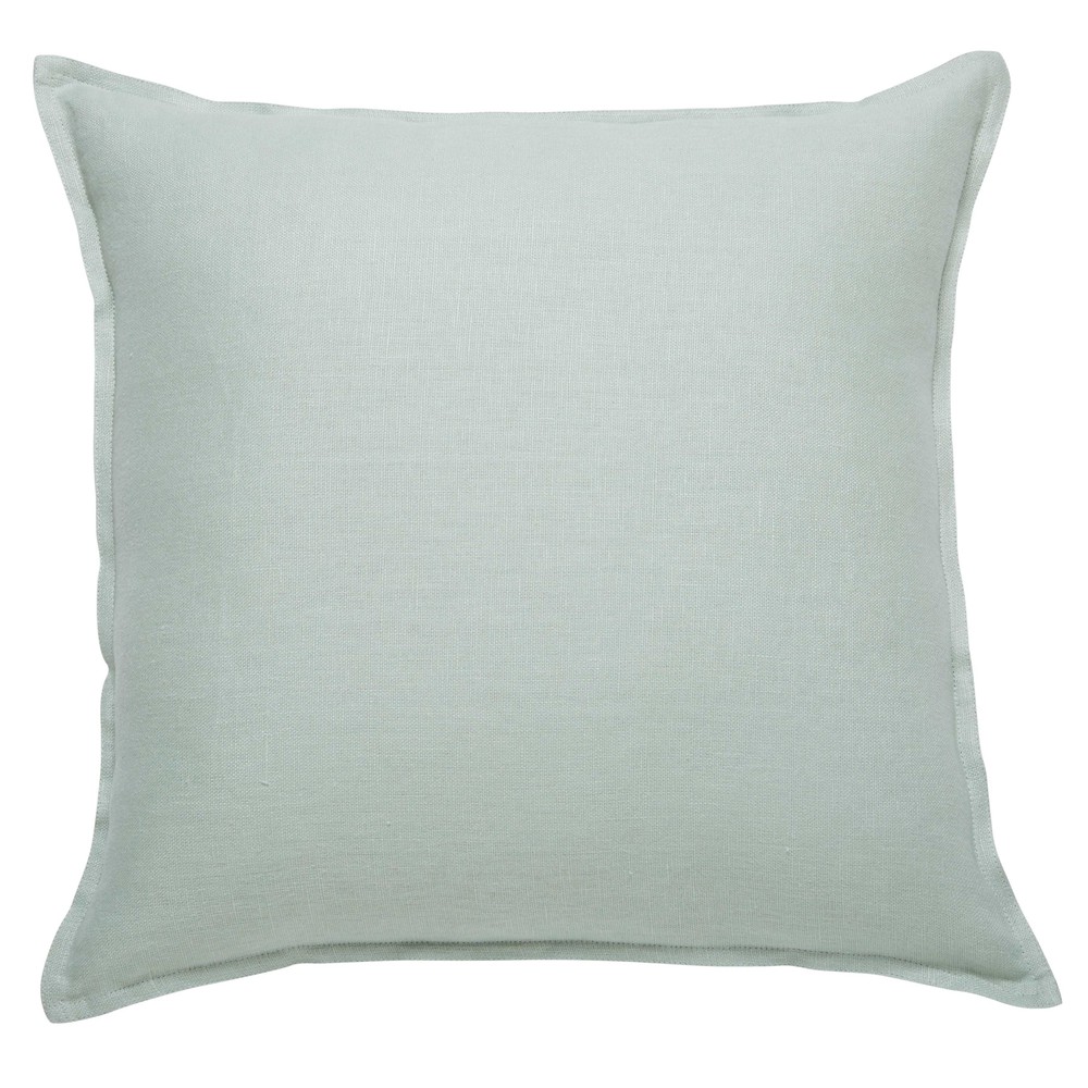 Coussin en lin lavé vert d'eau 60x60 Coussin en lin lavé vert d'eau 60x60