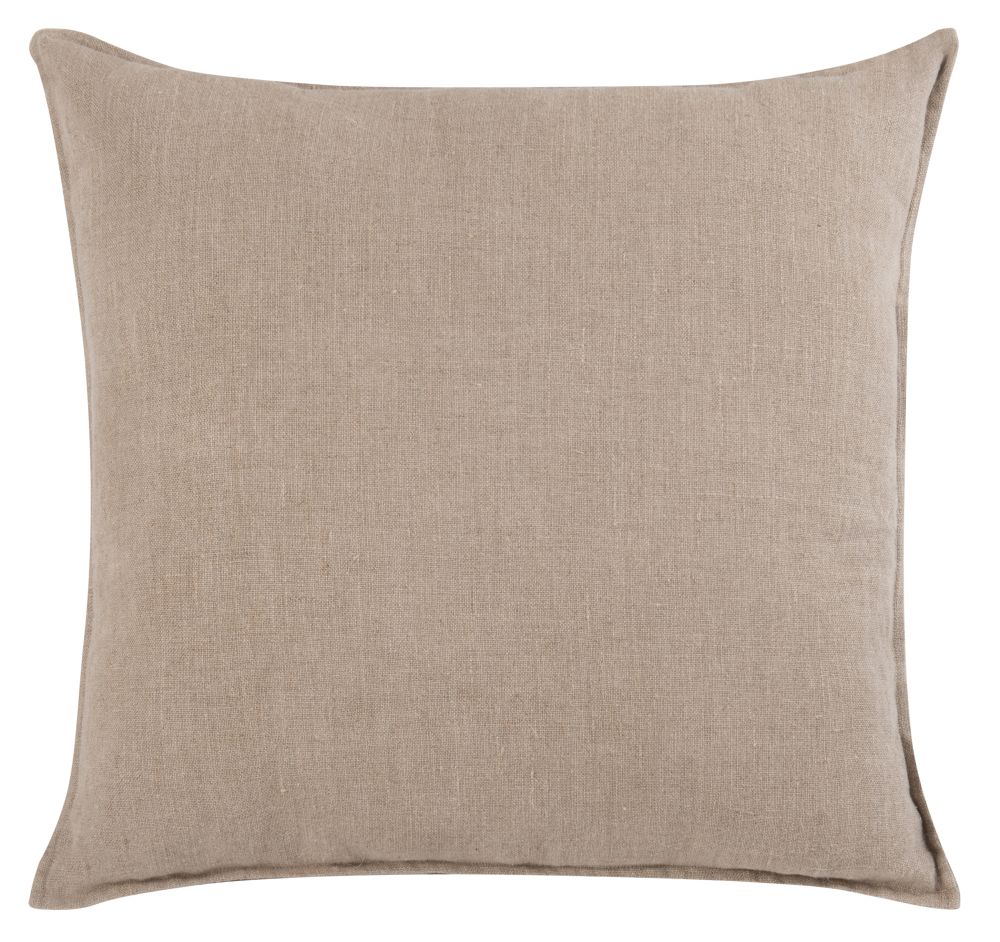 Coussin en lin taupe 60x60