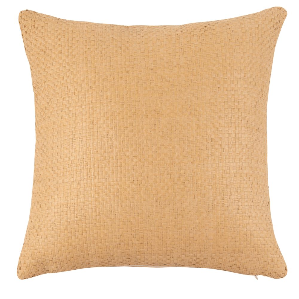 Coussin en papier tressée marron 45x45 Coussin en papier tressée marron 45x45