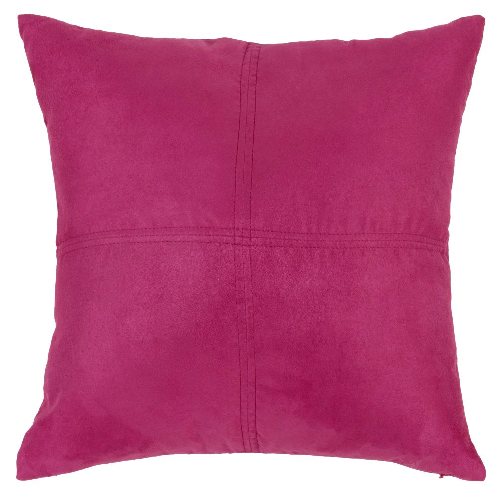 Coussin en swedine rose fuchsia 40x40 Coussin en swedine rose fuchsia 40x40