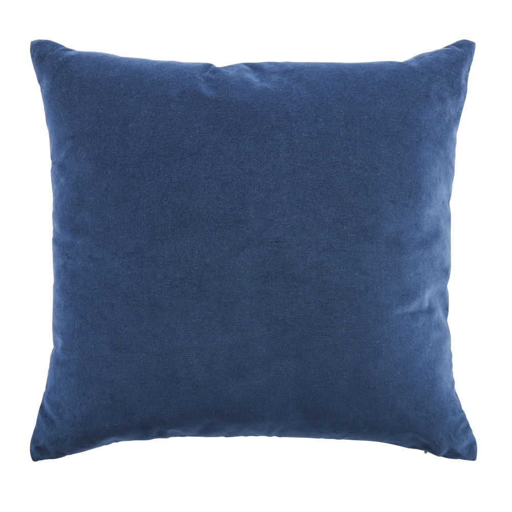 Coussin en velours bleu indigo 45x45 Coussin en velours bleu indigo 45x45
