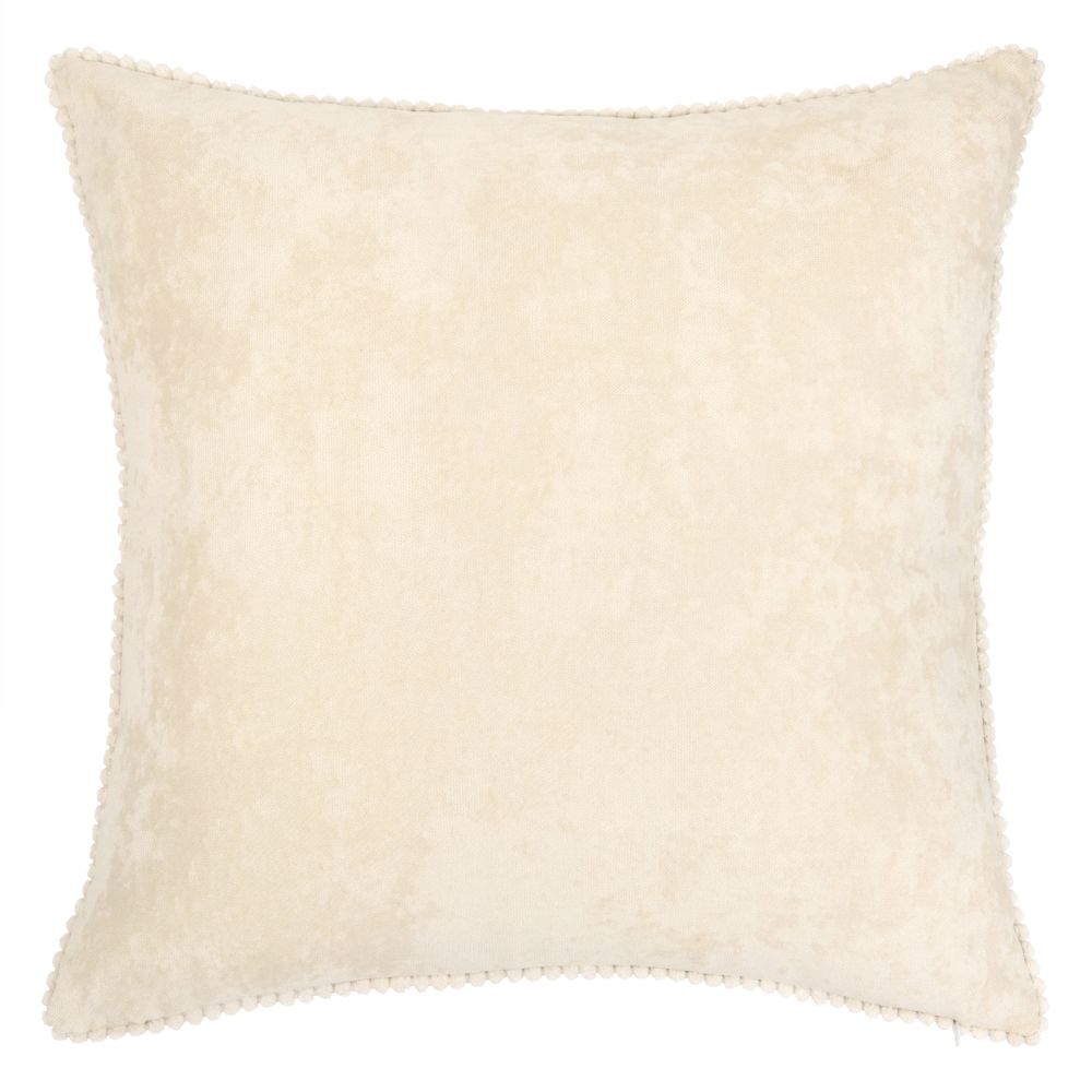 Coussin en velours écru 60x60 Coussin en velours écru 60x60