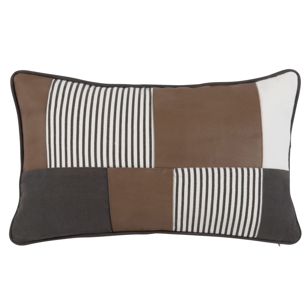 Coussin motif patchwork multicolore 30x50 Coussin motif patchwork multicolore 30x50