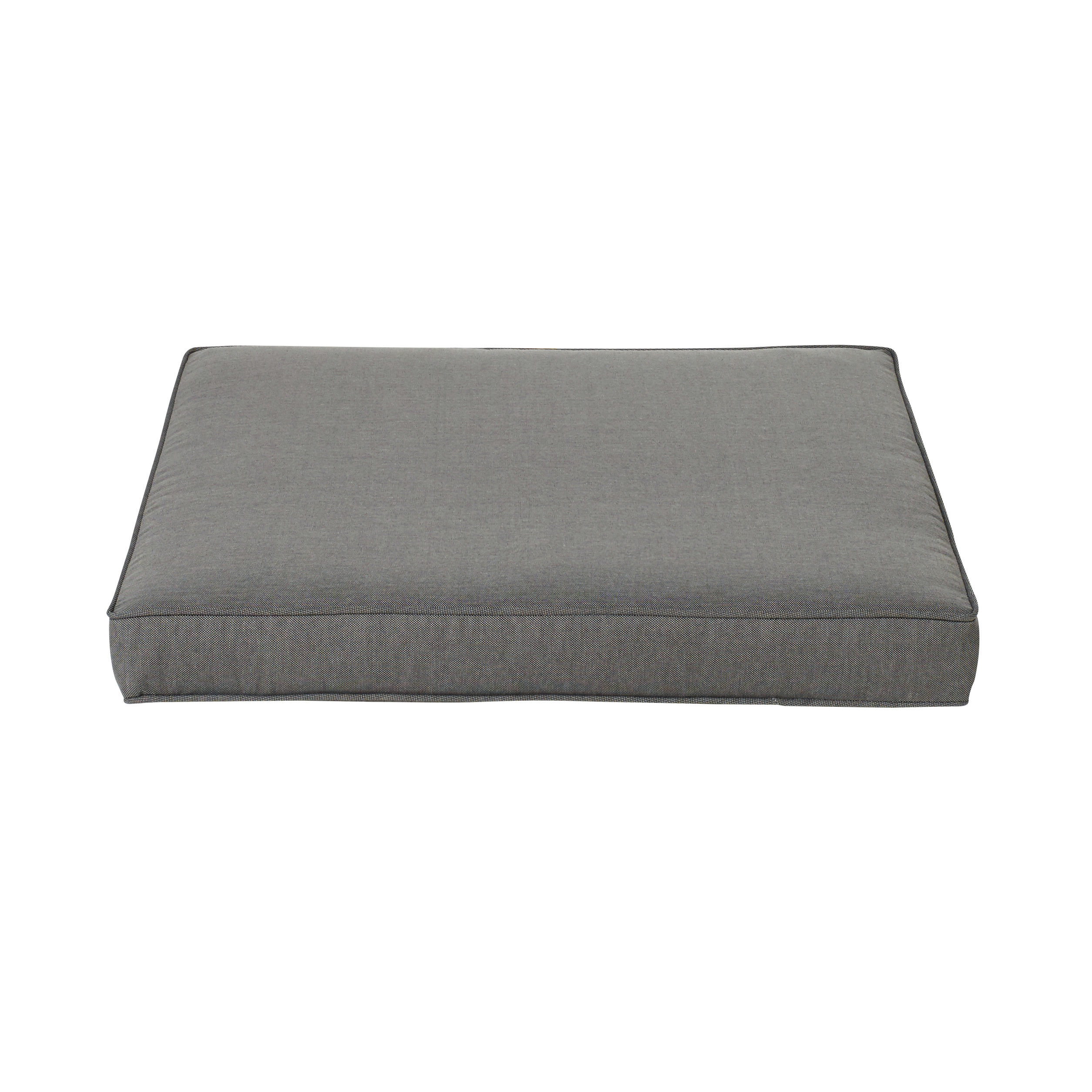 Coussin pour pouf de jardin en polyester gris foncé