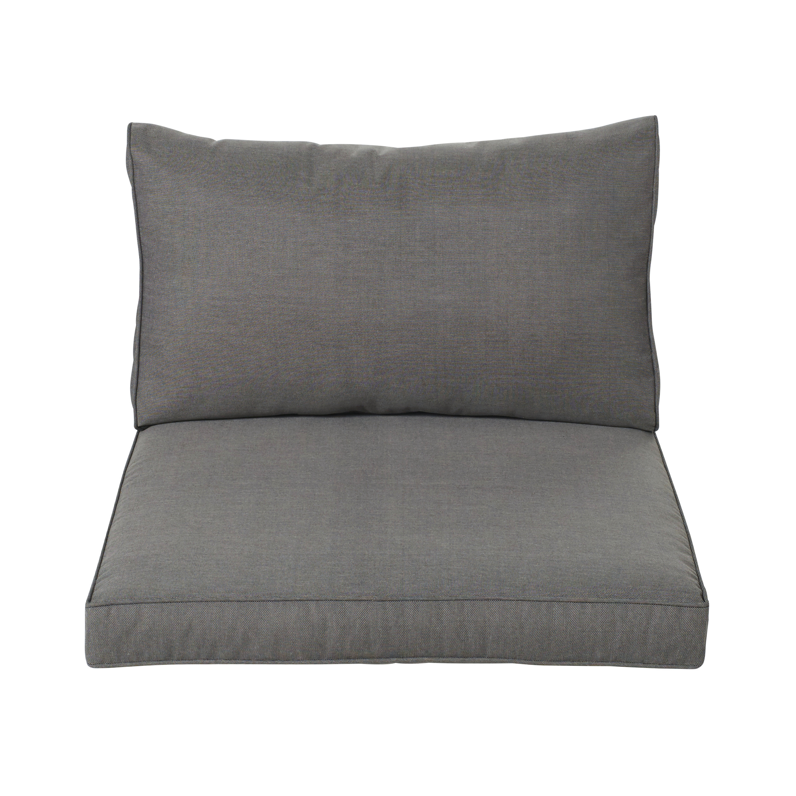 Coussins pour chauffeuse de jardin gris foncé