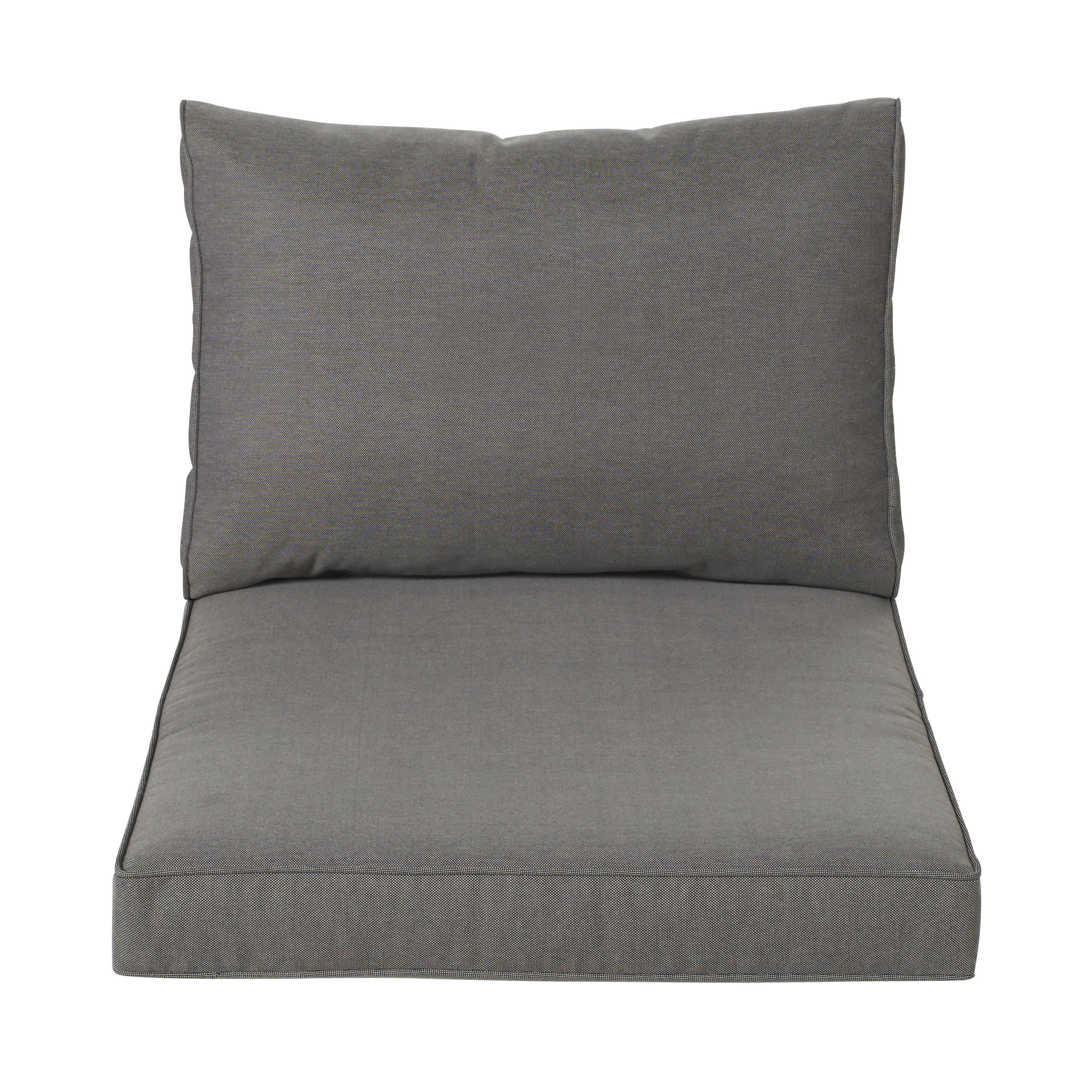 Coussins pour fauteuil de jardin gris foncé