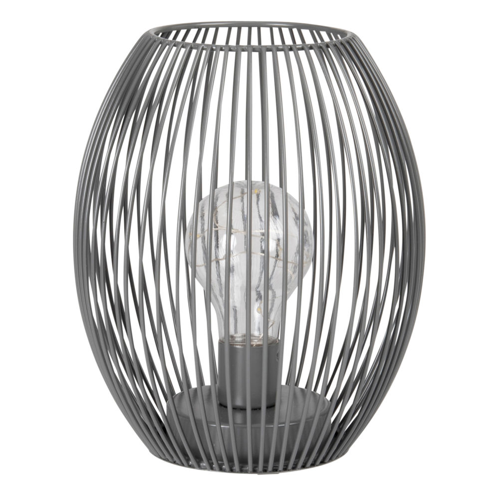 Déco lumineuse en métal filaire noir Déco lumineuse en métal filaire noir