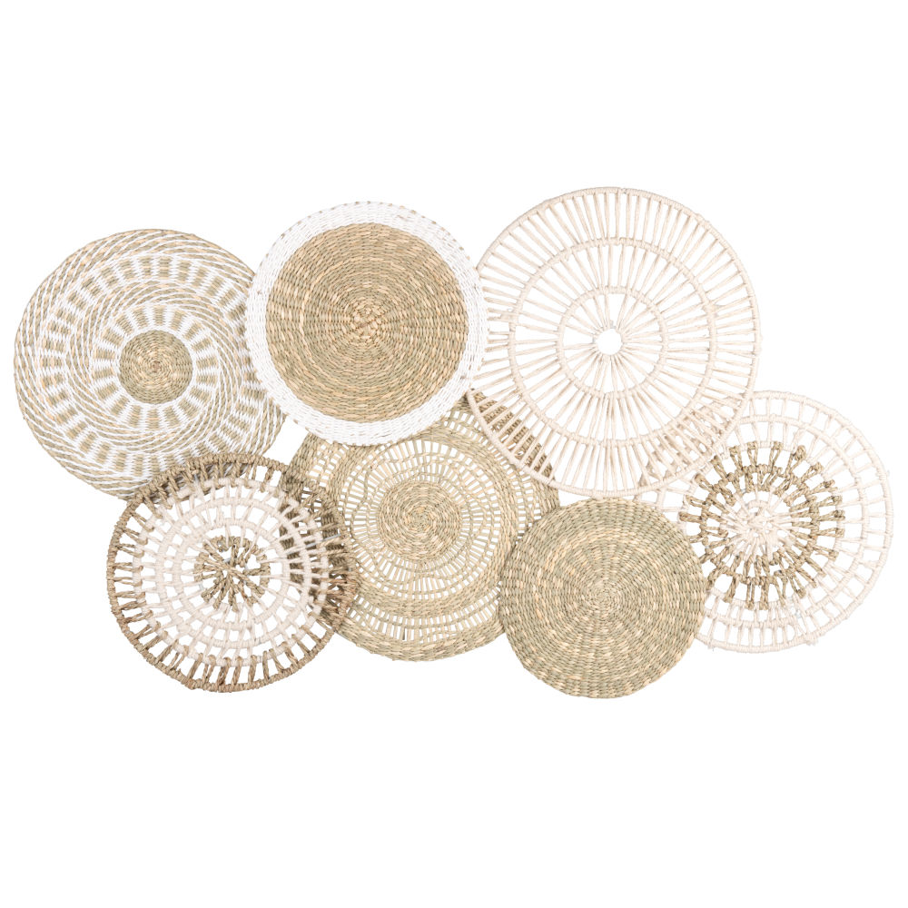 Déco murale écrue et beige 95x53 Déco murale écrue et beige 95x53