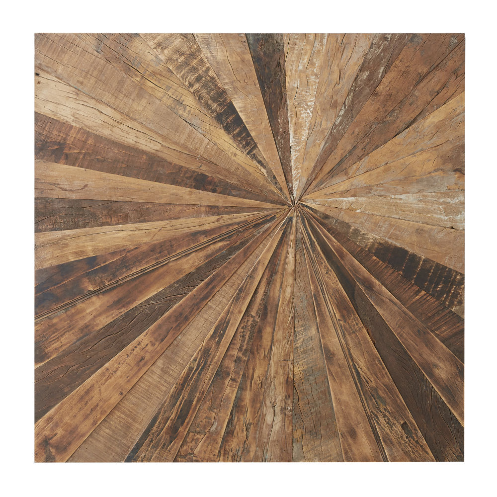 Déco murale en bois recyclé 100x100 Déco murale en bois recyclé 100x100