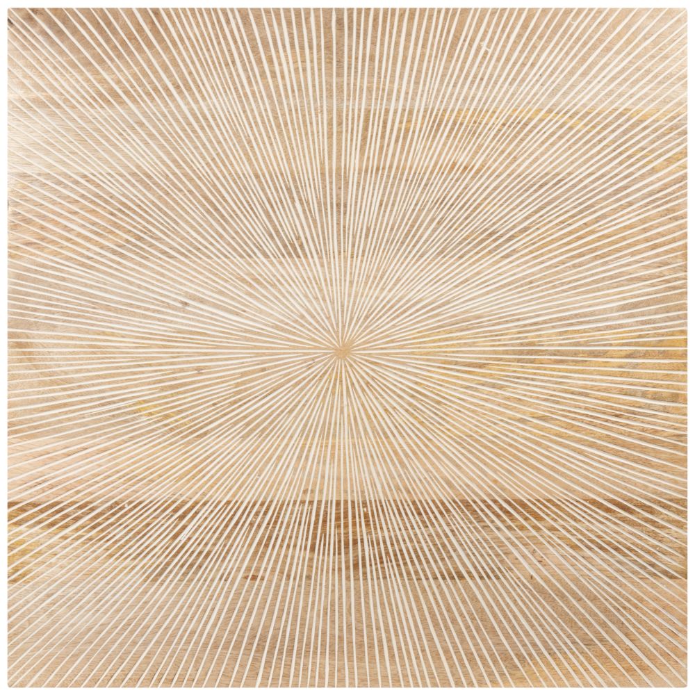 Déco murale en manguier beige 60x60 Déco murale en manguier beige 60x60