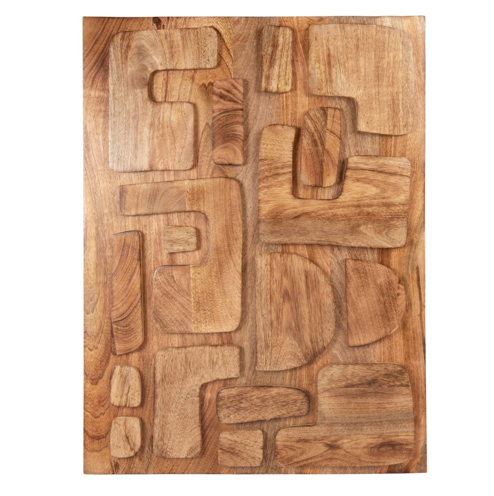 Déco murale en manguier marron 49x66 Déco murale en manguier marron 49x66