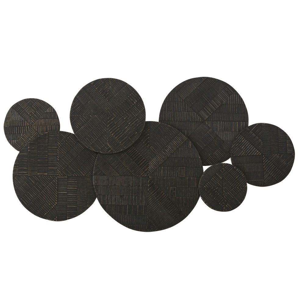 Déco murale noire gravée 109x59 Déco murale noire gravée 109x59