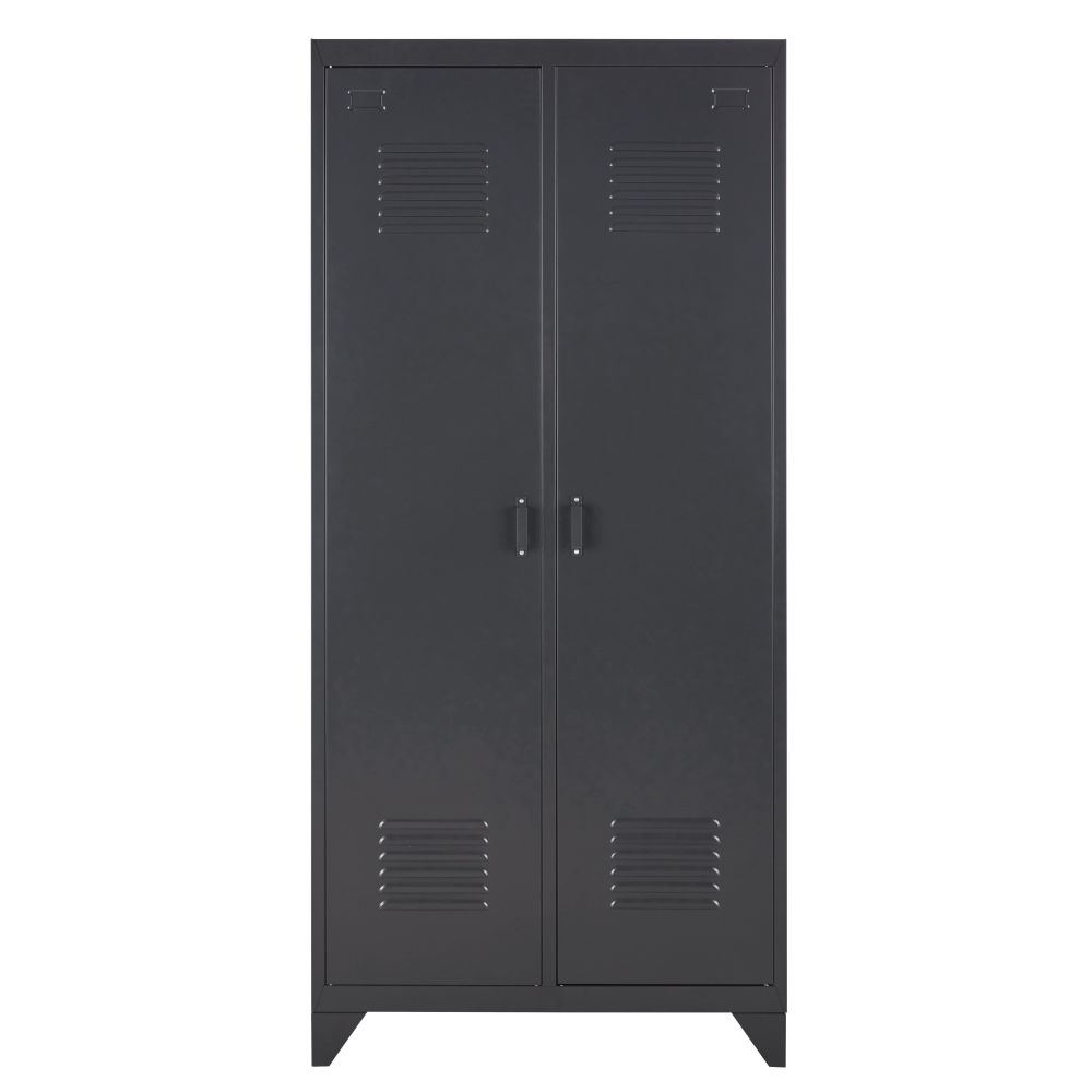 Dressing 2 portes en métal gris anthracite Dressing 2 portes en métal gris anthracite