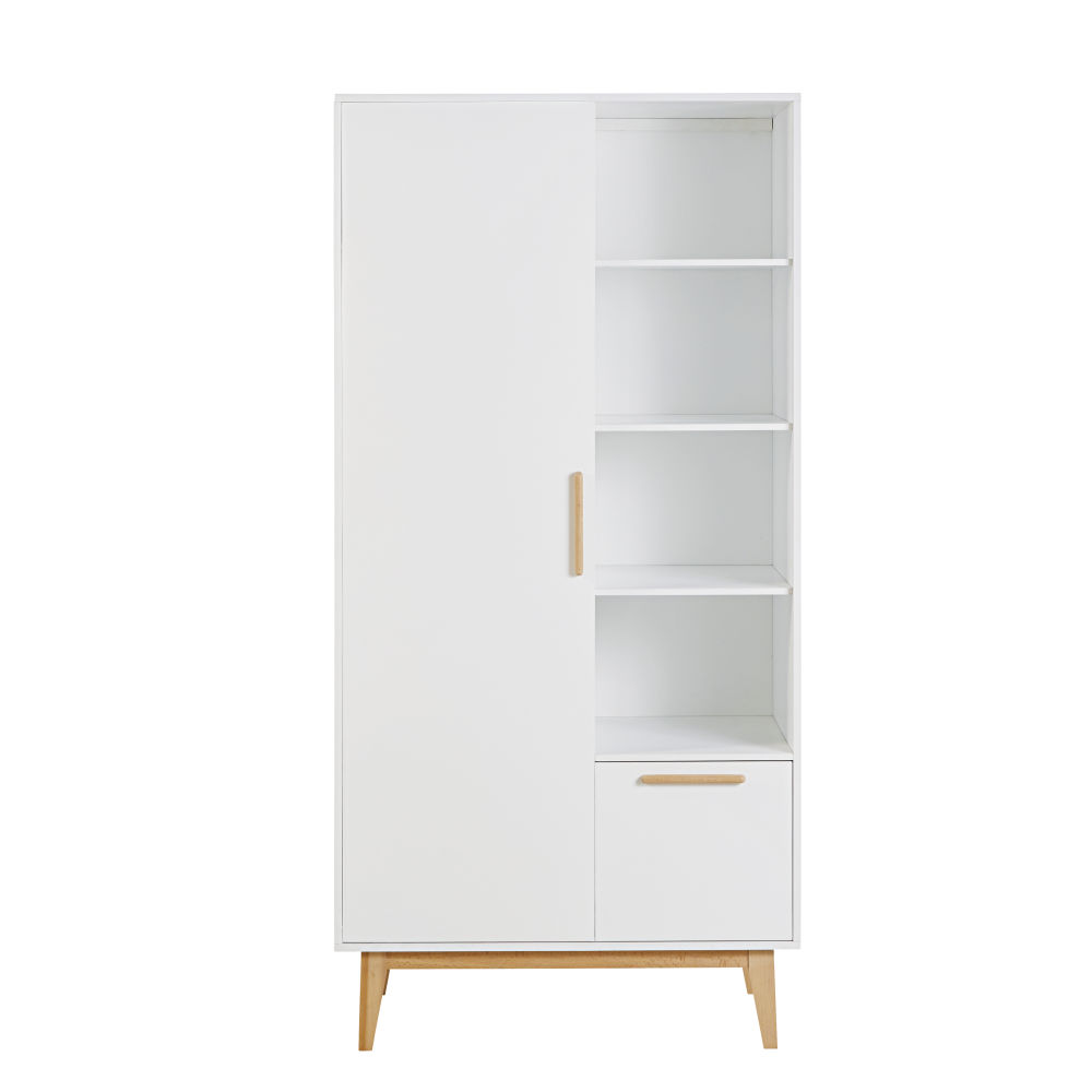 Dressing style scandinave 1 porte 1 tiroir blanc Dressing style scandinave 1 porte 1 tiroir blanc