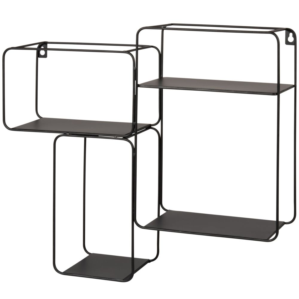 Etagère en métal noir (photo) Etagère en métal noir