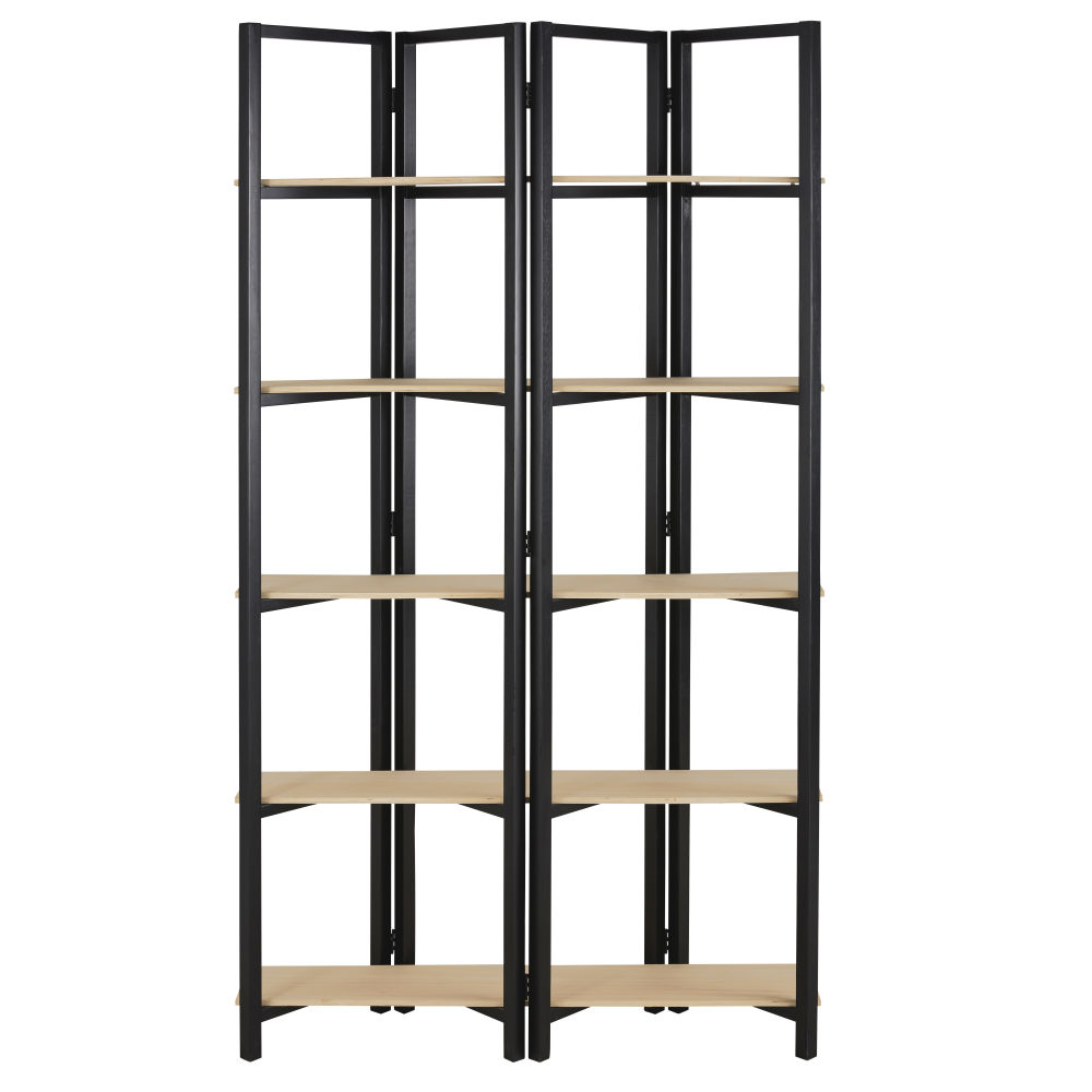 Etagère en pin et paulownia noir (photo) Etagère en pin et paulownia noir