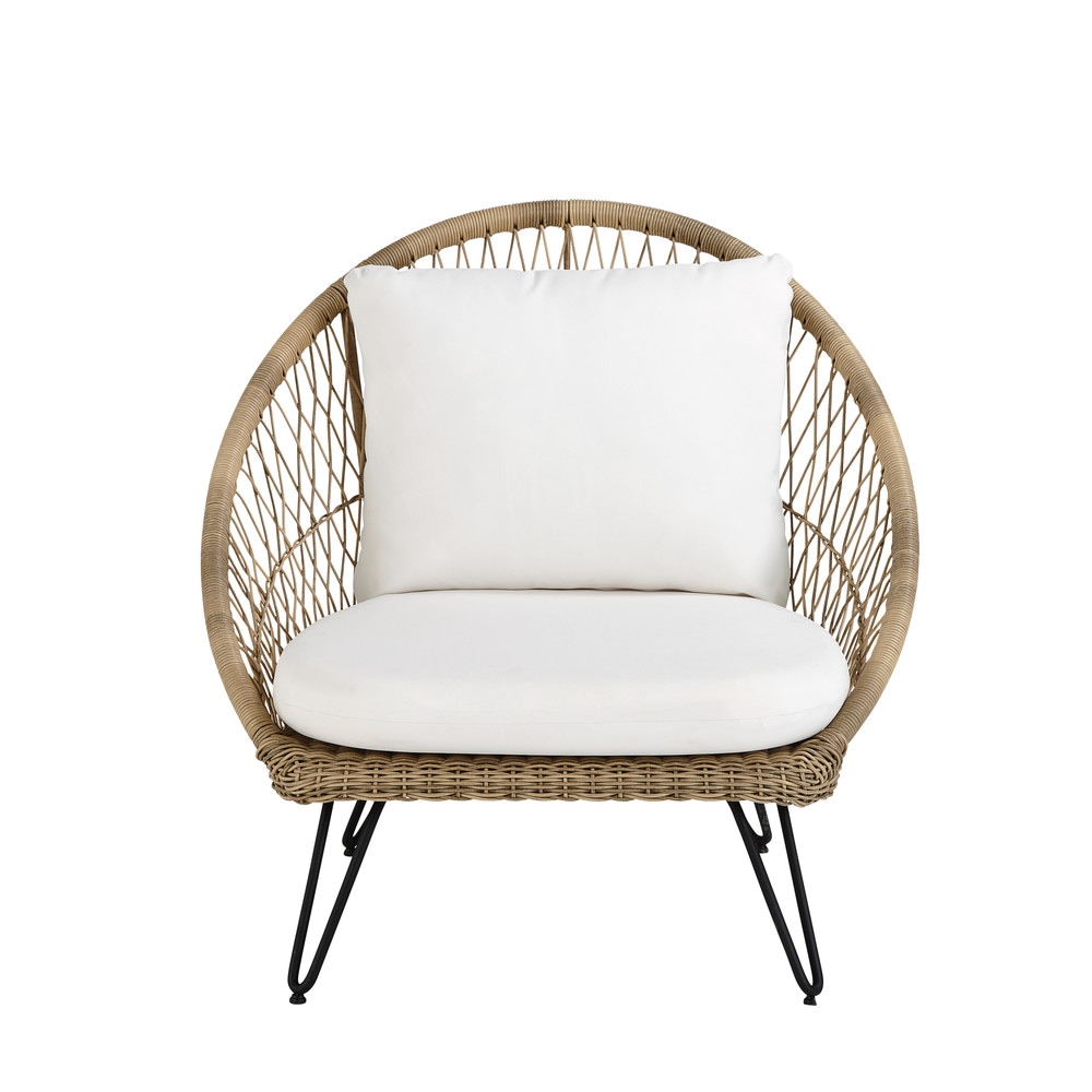 Fauteuil de jardin en résine tressée