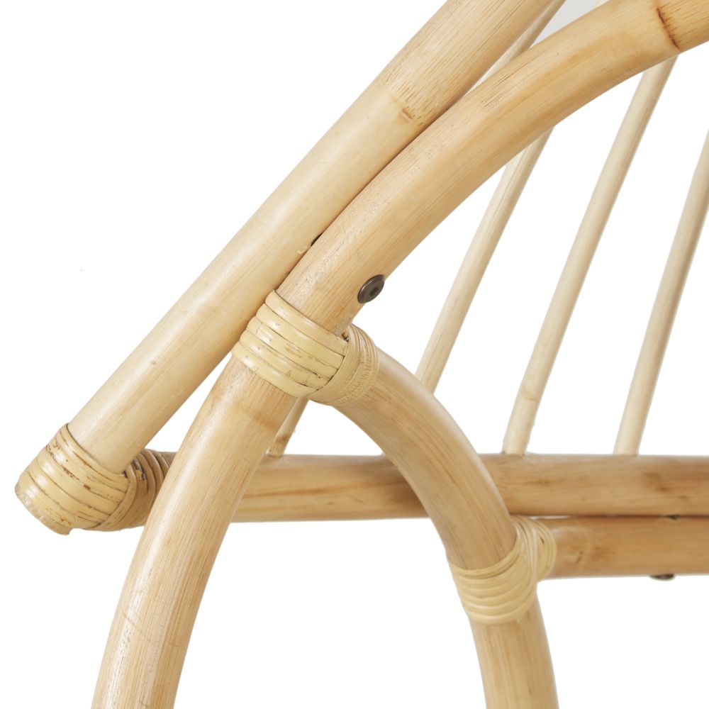 Fauteuil suspendu enfant en rotin et métal beige (Maisons du Monde) - Image 3