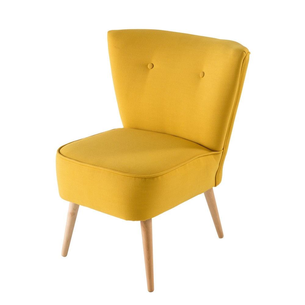 Fauteuil vintage jaune (photo) Fauteuil vintage jaune