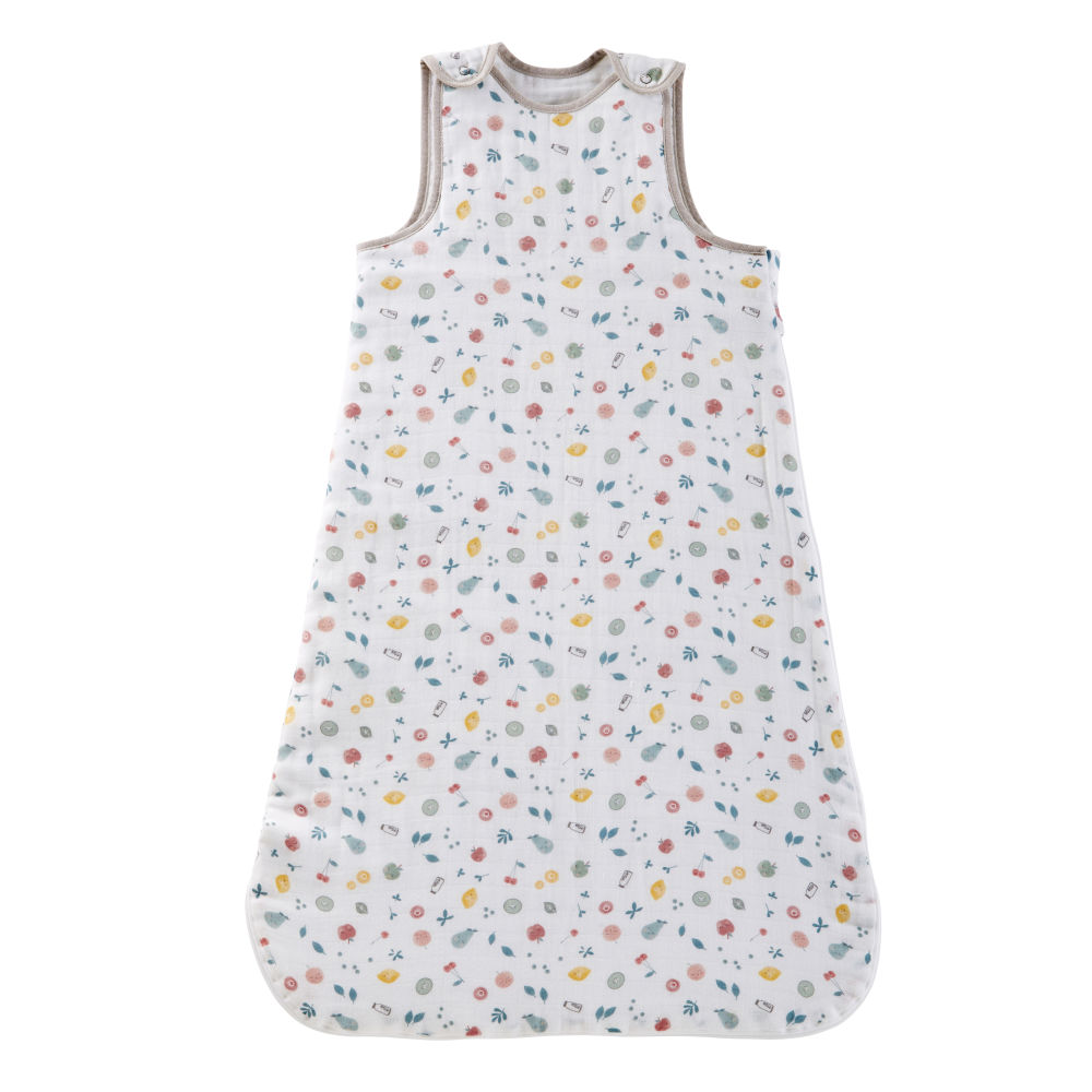 Gigoteuse bébé d'été évolutive 0/18 mois en gaze de coton motifs multicolores (photo) Gigoteuse bébé d'été évolutive 0/18 mois en gaze de coton motifs multicolores
