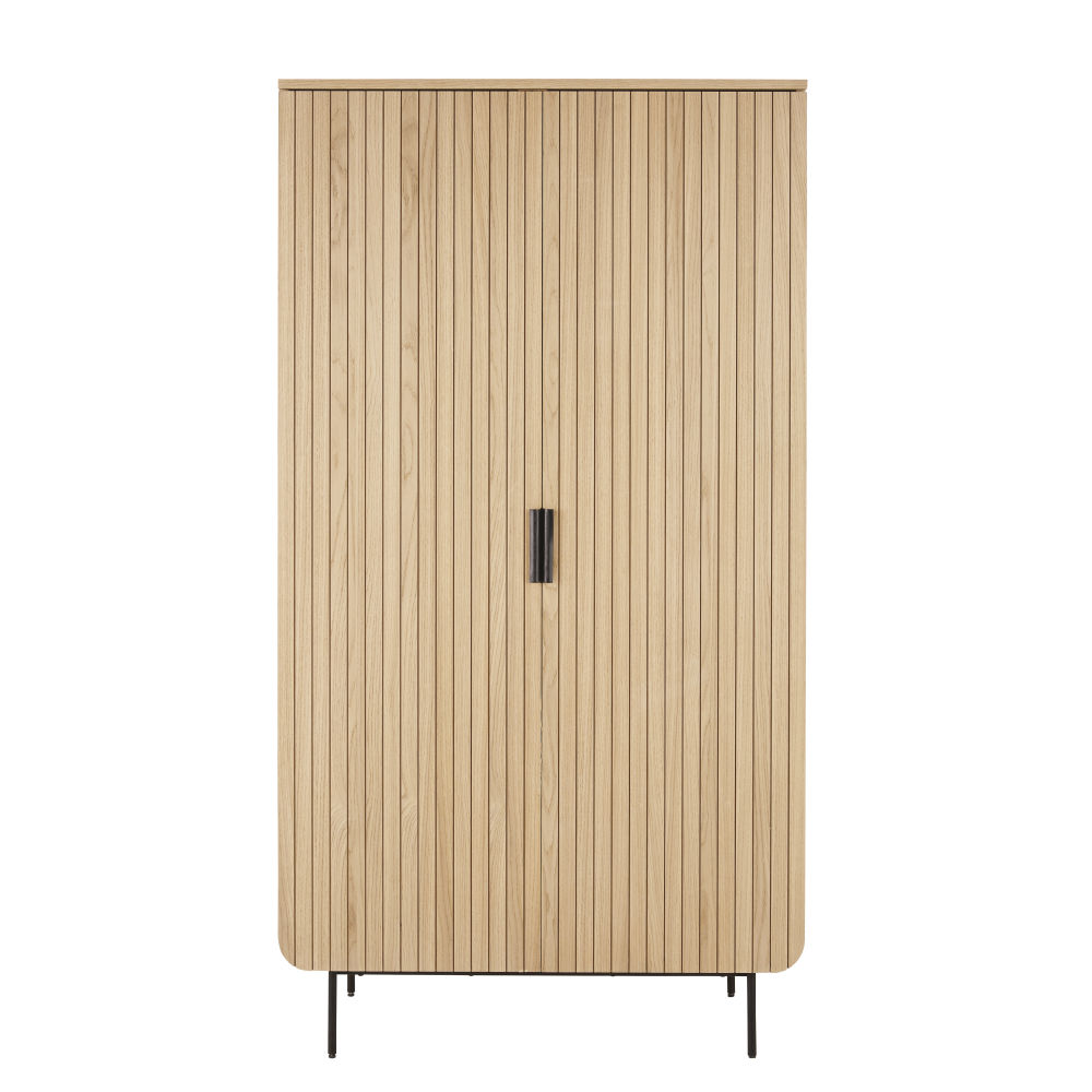 Guardaroba professionale a 2 ante retroilluminato - Modello Contemporaneo - Beige - - Legno - Maisons du Monde