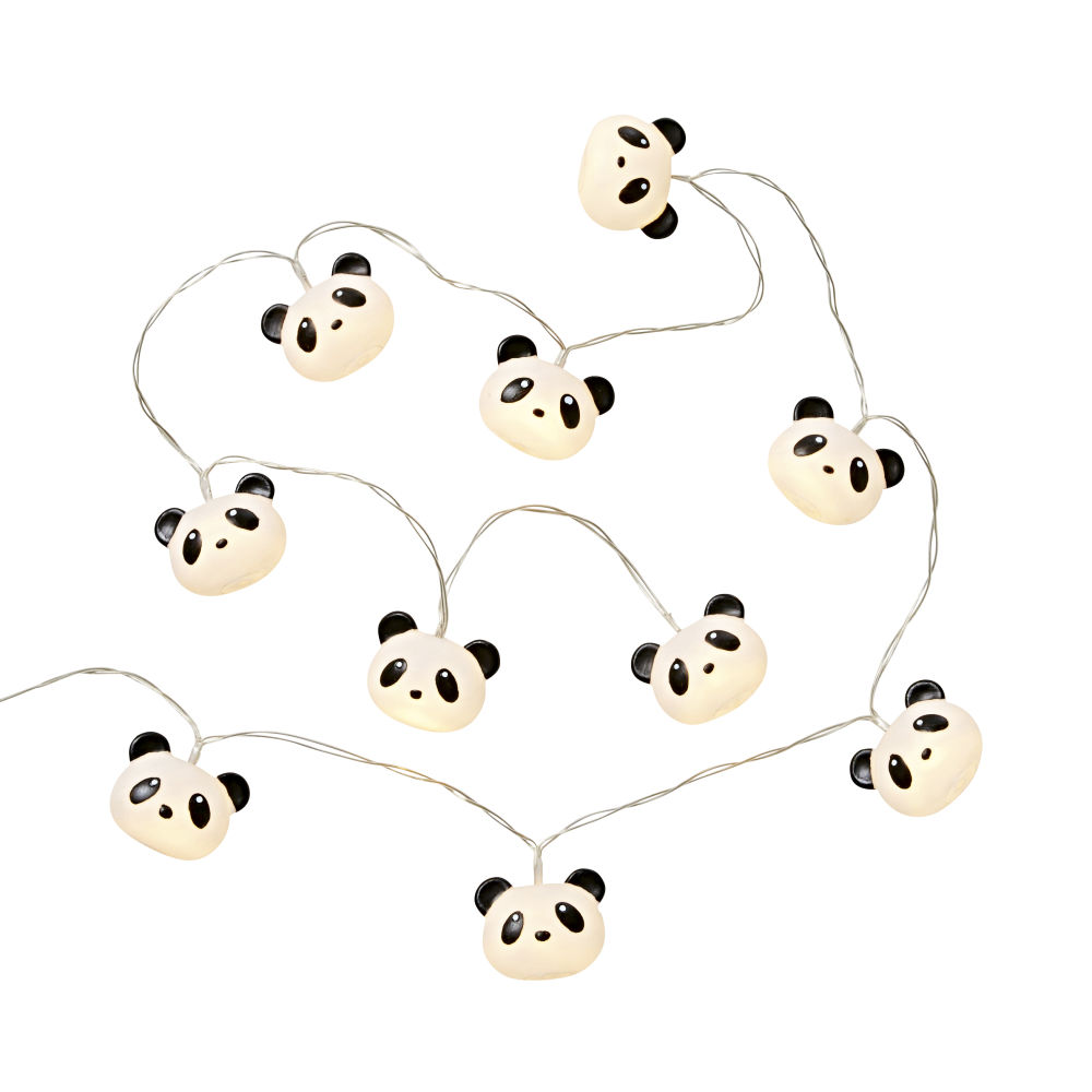 Guirlande lumineuse 8 LED pandas L165 (photo) Guirlande lumineuse 8 LED pandas L165