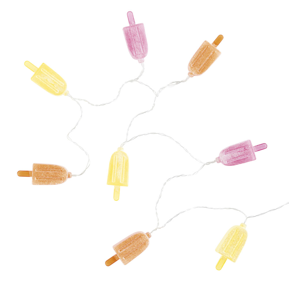 Guirlande lumineuse sorbets 8 LED (photo) Guirlande lumineuse sorbets 8 LED