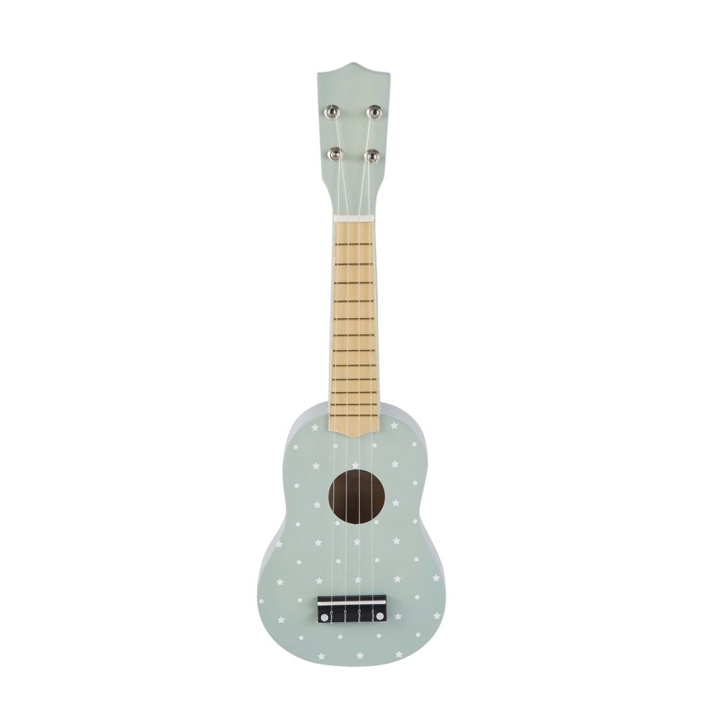 Guitare bleue à pois blancs Guitare bleue à pois blancs