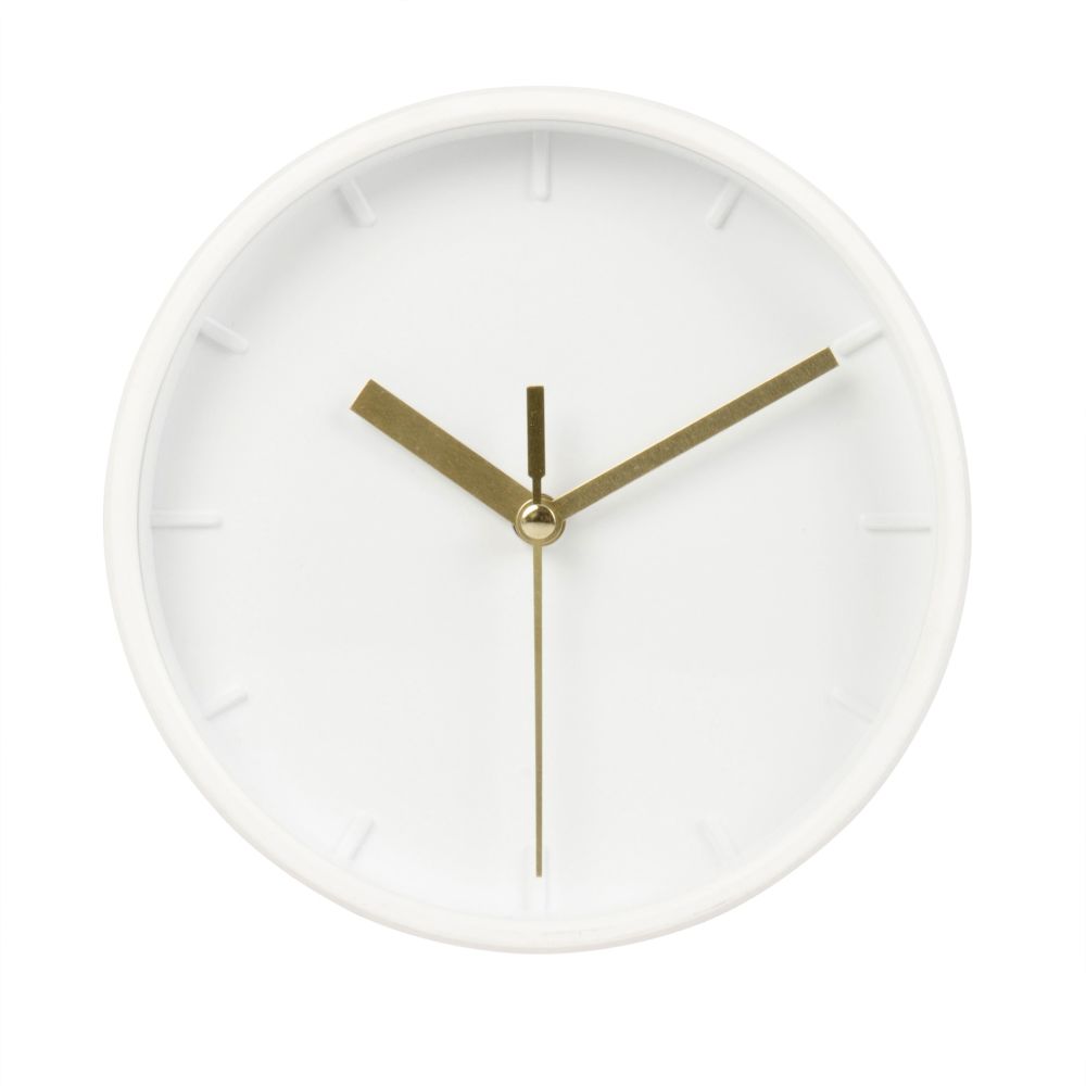 Horloge à poser blanche 15x16 (photo) Horloge à poser blanche 15x16