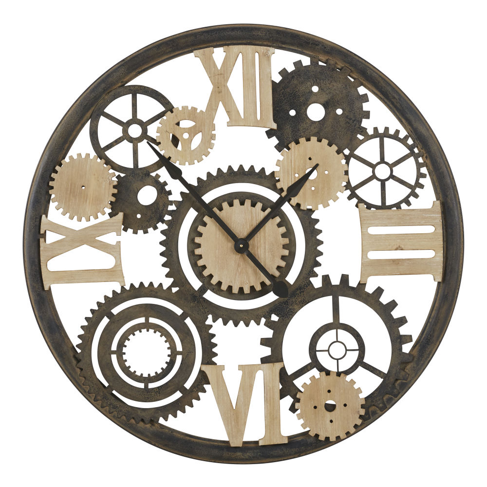 Horloge à rouages bicolore D101 (photo) Horloge à rouages bicolore D101