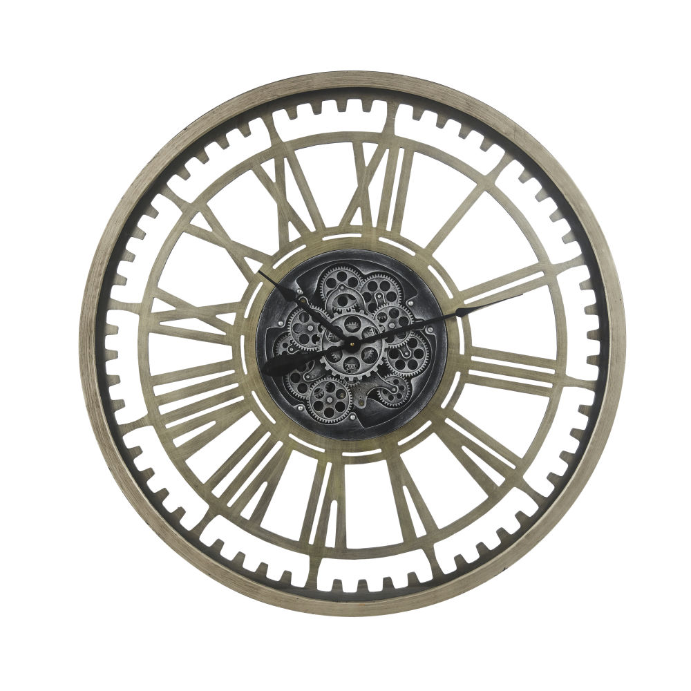 Horloge à rouages gris anthracite D90 Horloge à rouages gris anthracite D90