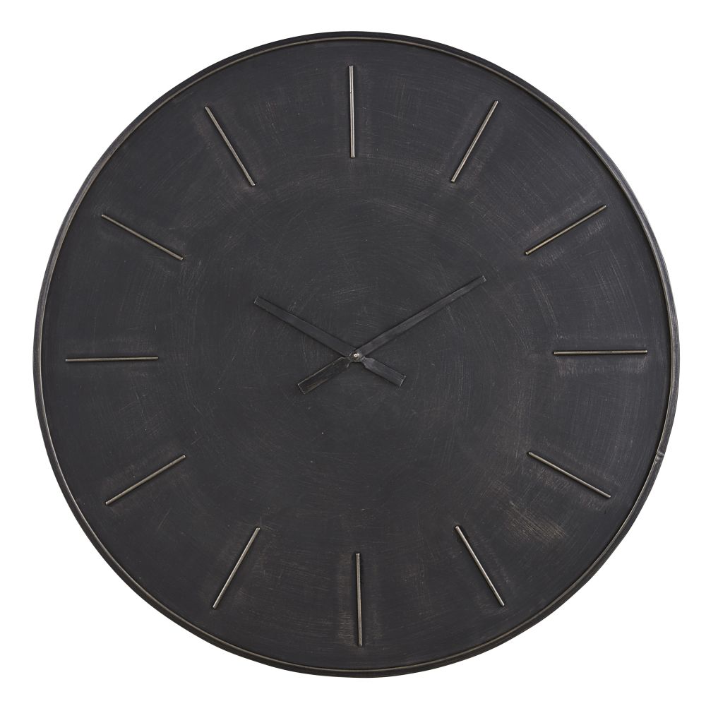 Horloge en métal anthracite D90 Horloge en métal anthracite D90