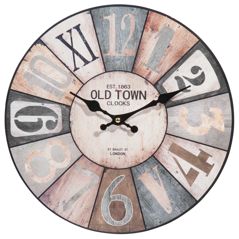 Horloge multicolore D34 Horloge multicolore D34