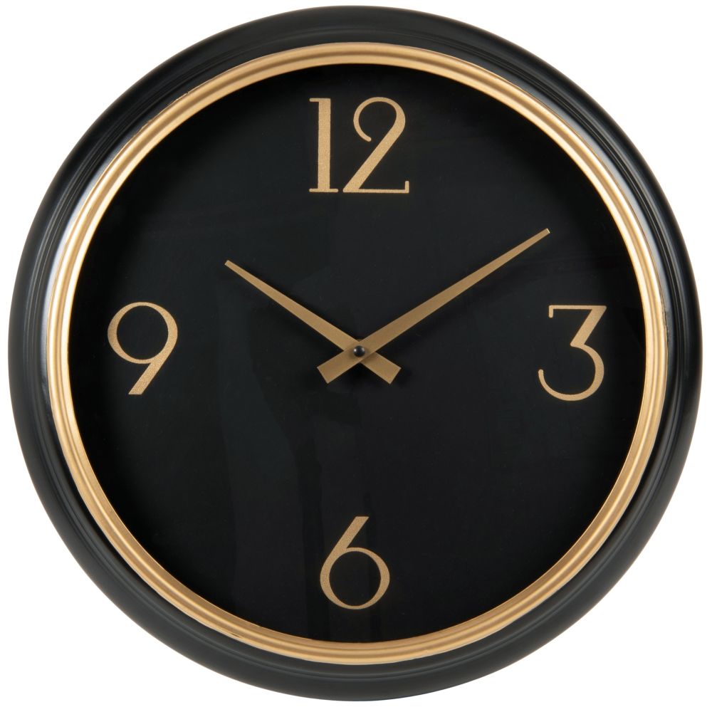 Horloge noire et dorée D42 Horloge noire et dorée D42