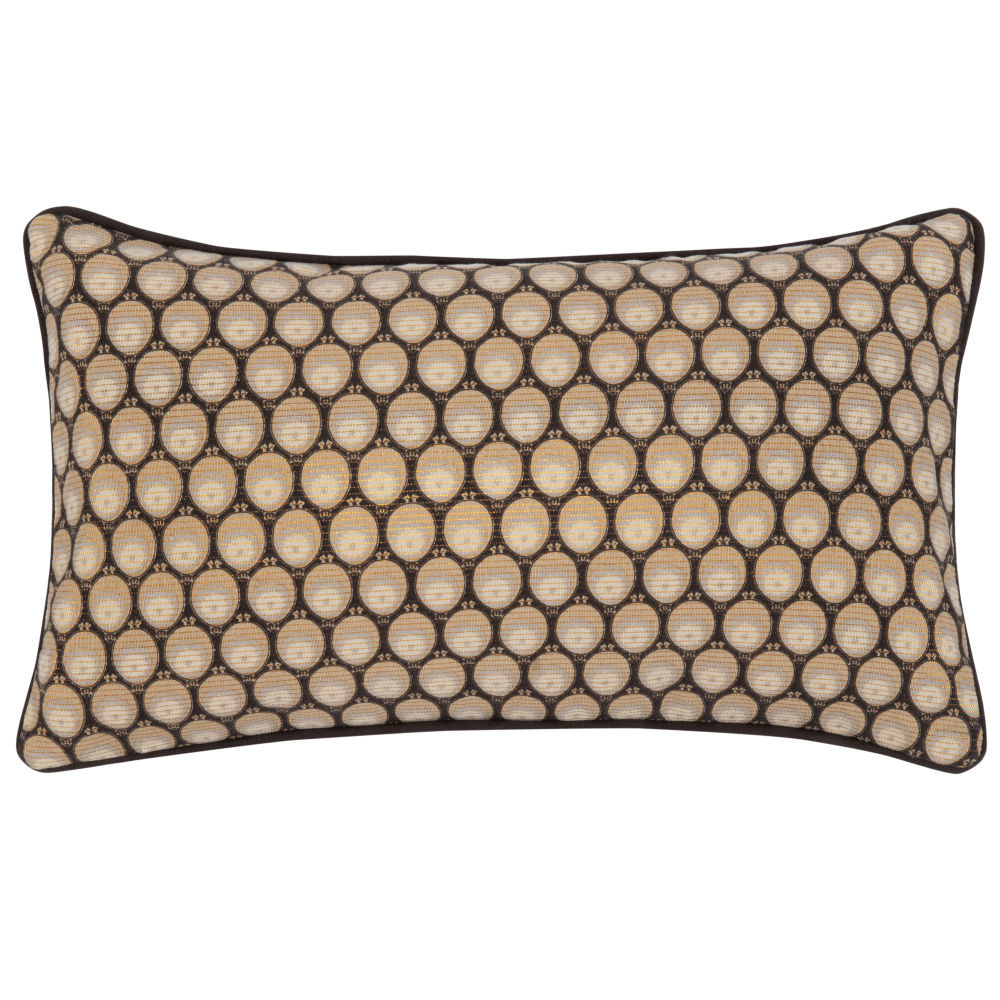 Housse de coussin en coton marron imprimé 50x30 Housse de coussin en coton marron imprimé 50x30