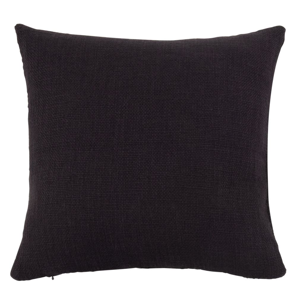 Housse de coussin en coton texturé bleu marine 40x40