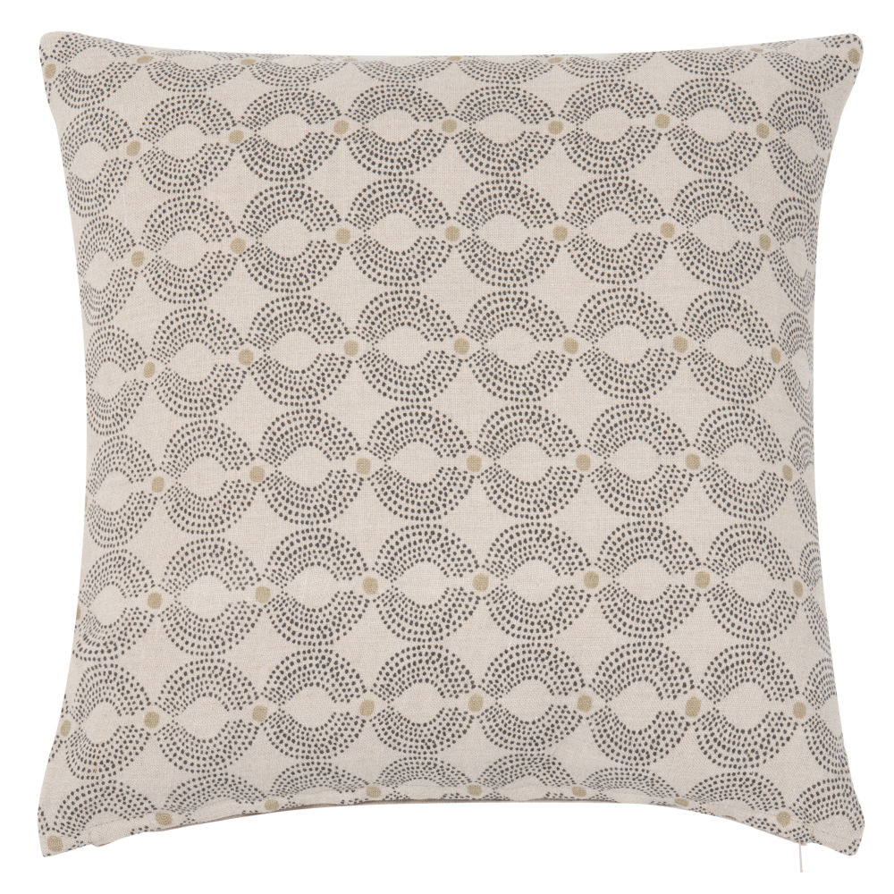 Housse de coussin en lin imprimé graphique 40x40 Housse de coussin en lin imprimé graphique 40x40