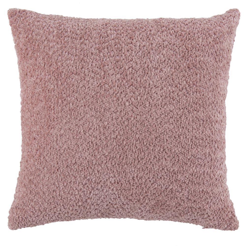 Housse de coussin texturée rose 40x40 Housse de coussin texturée rose 40x40